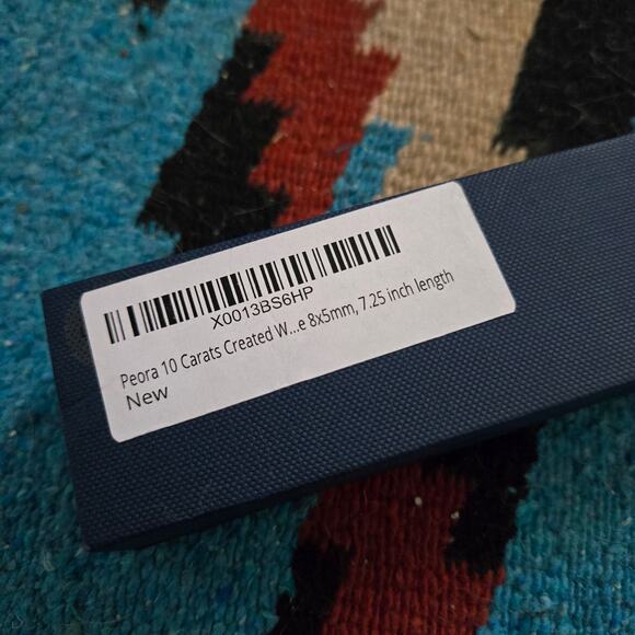 Peora Opal Teardrop Tennis Bracelet Sterling Silver Pear Shape 10 Carats NWT New - Picture 6 of 6